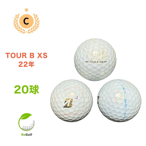 【中古】 ロストボール ブリヂストン ツアーB TOUR B XS パール 2022年モデル 20球 Cランク ゴルフボール リゴルフ
